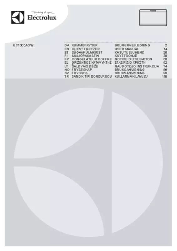 Mode d'emploi ELECTROLUX EC1005AOW