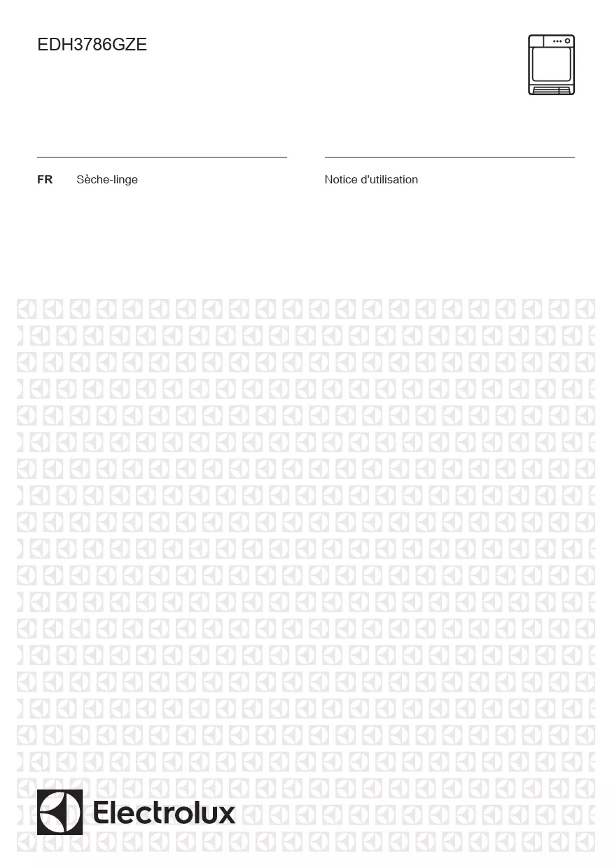 Mode d'emploi ELECTROLUX EDH3786GZE