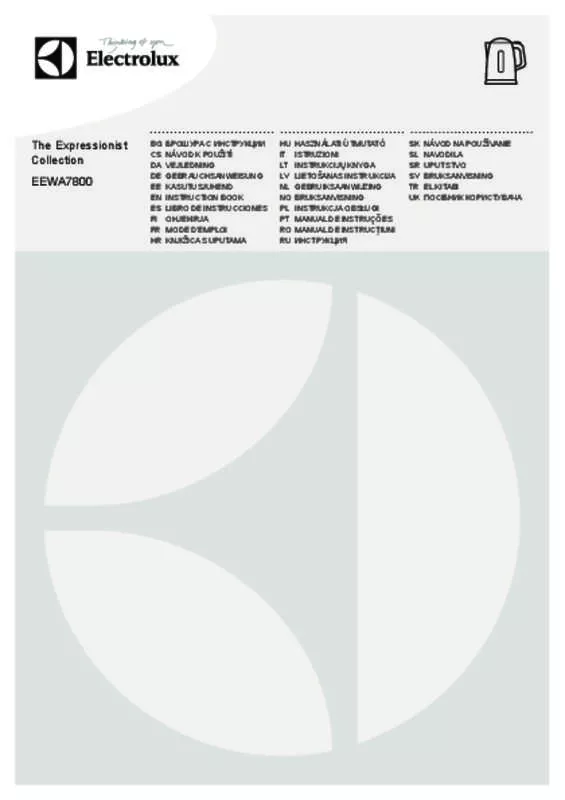 Mode d'emploi ELECTROLUX EEWA7800