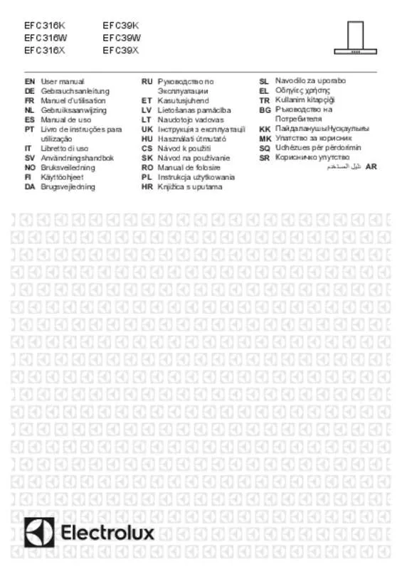 Mode d'emploi ELECTROLUX EFC316K