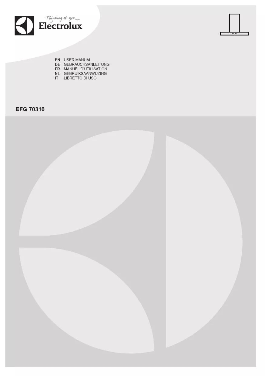 Mode d'emploi ELECTROLUX EFG70310X