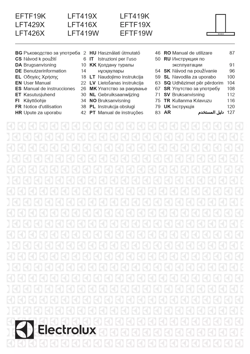 Mode d'emploi ELECTROLUX EFT39K