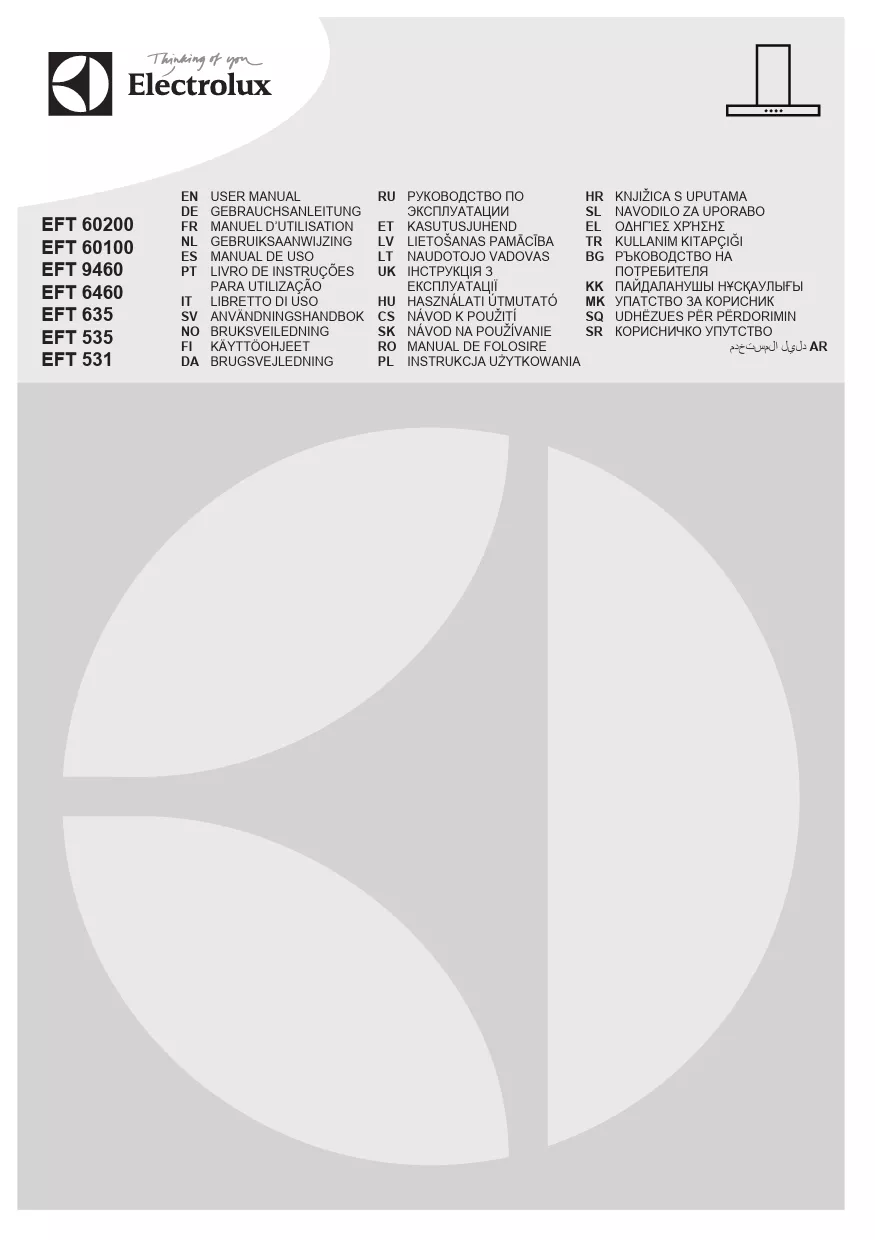 Mode d'emploi ELECTROLUX EFT60100K EFT60100K1