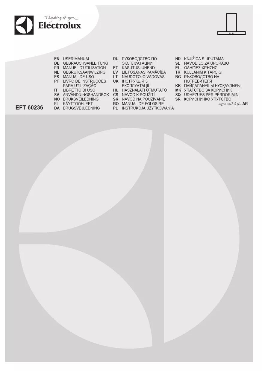 Mode d'emploi ELECTROLUX EFT60236OW