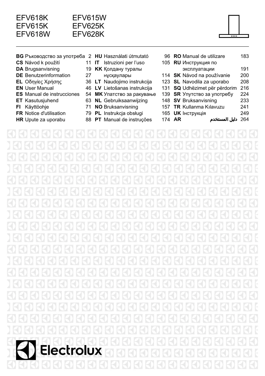 Mode d'emploi ELECTROLUX EFV615K