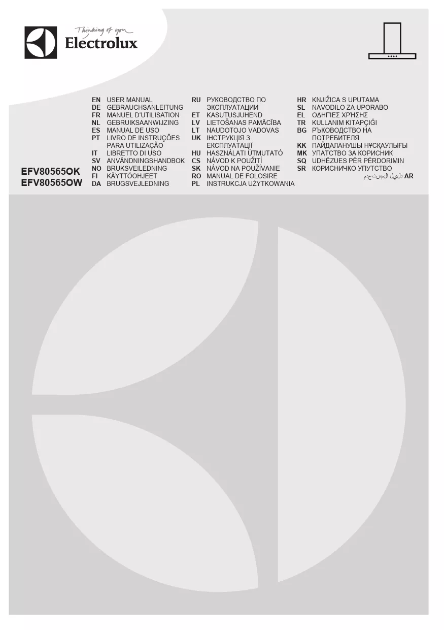 Mode d'emploi ELECTROLUX EFV80565OK