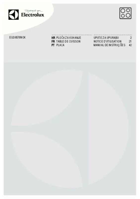 Mode d'emploi ELECTROLUX EGD6576NOK