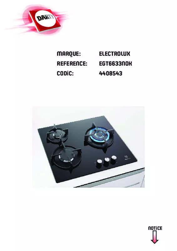 Mode d'emploi ELECTROLUX EGT6633NOK