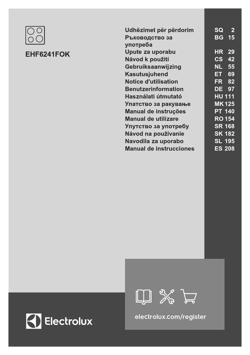 Mode d'emploi ELECTROLUX EHF6241FOK