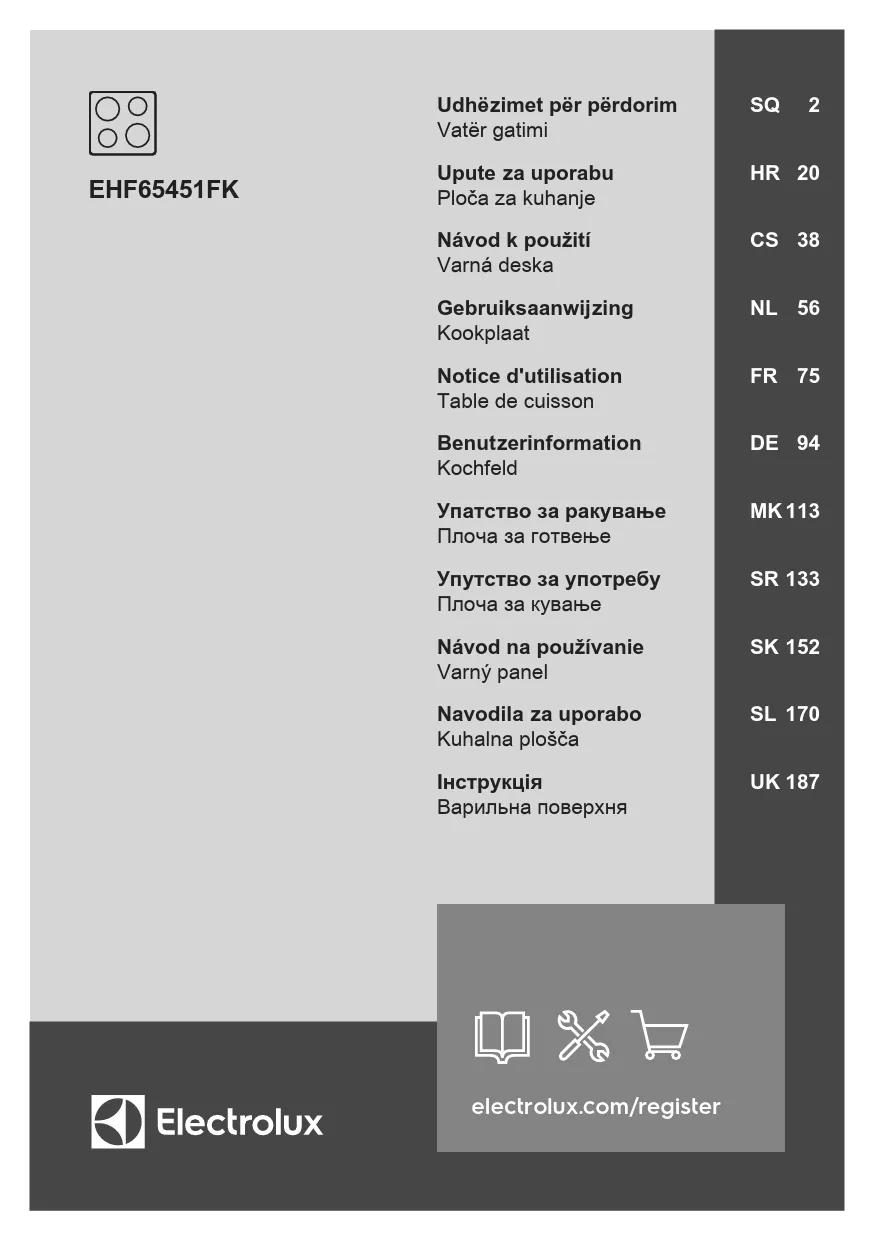 Mode d'emploi ELECTROLUX EHF65451FK