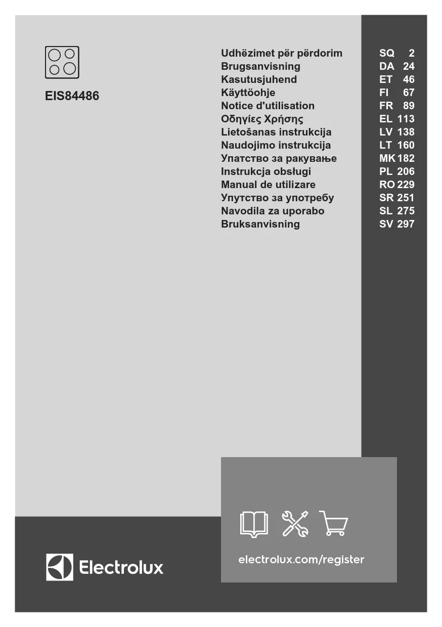 Mode d'emploi ELECTROLUX EIS84486