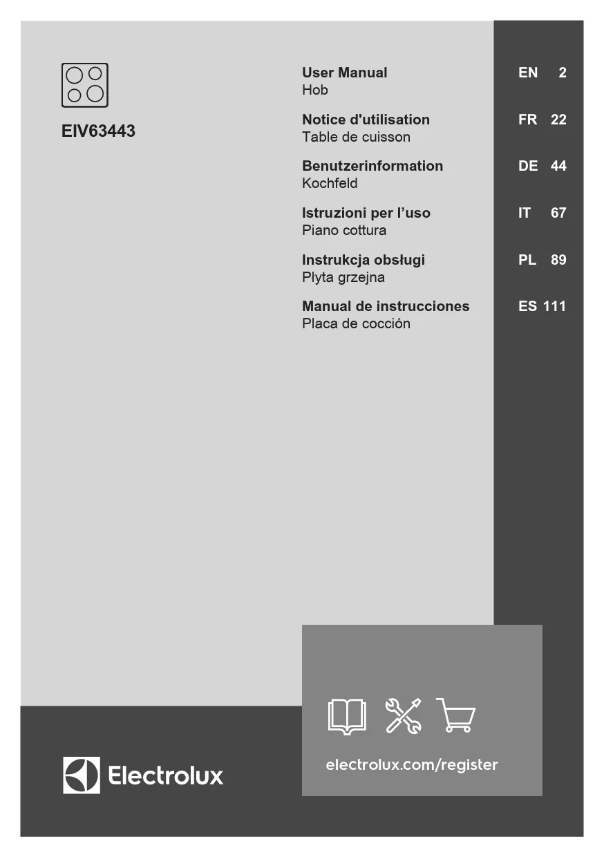 Mode d'emploi ELECTROLUX EIV63443