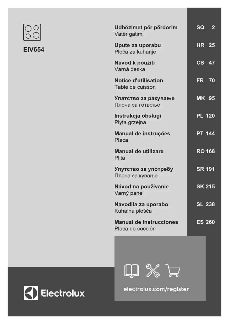 Mode d'emploi ELECTROLUX EIV654