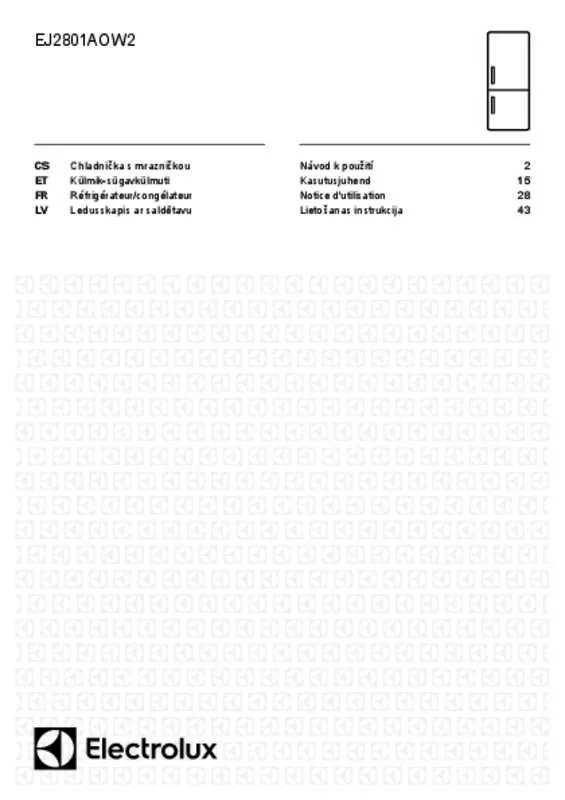 Mode d'emploi ELECTROLUX EJ2801AOW2