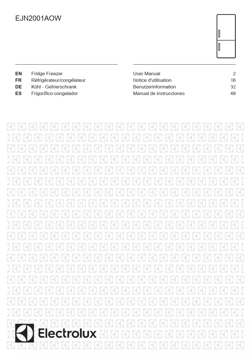 Mode d'emploi ELECTROLUX EJN2001AOW