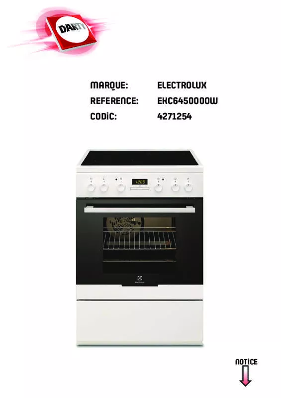 Mode d'emploi ELECTROLUX EKC64500OW