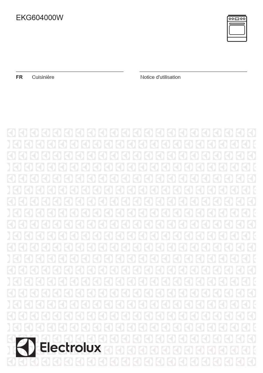 Mode d'emploi ELECTROLUX EKG604000W