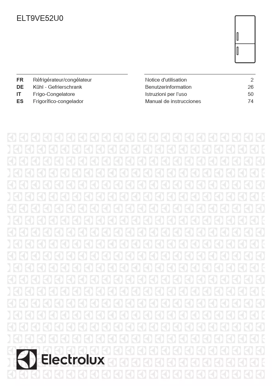 Mode d'emploi ELECTROLUX ELT9VE52U0