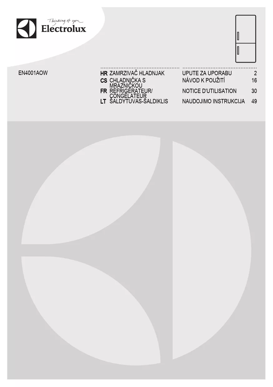 Mode d'emploi ELECTROLUX EN4001AOW