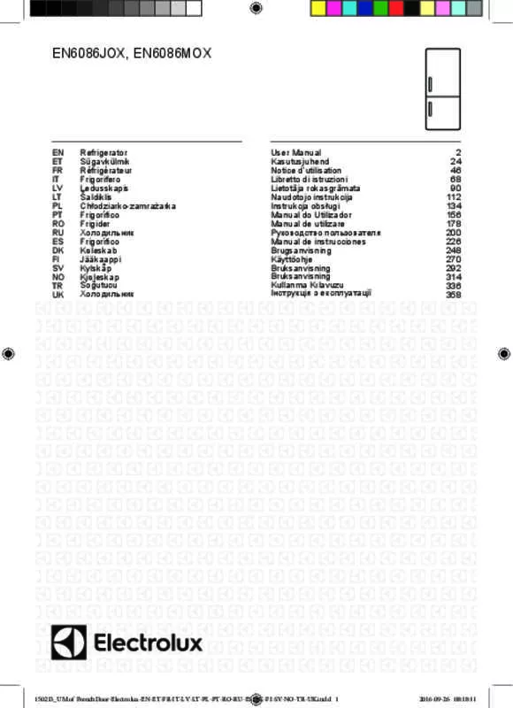 Mode d'emploi ELECTROLUX EN6086MOX