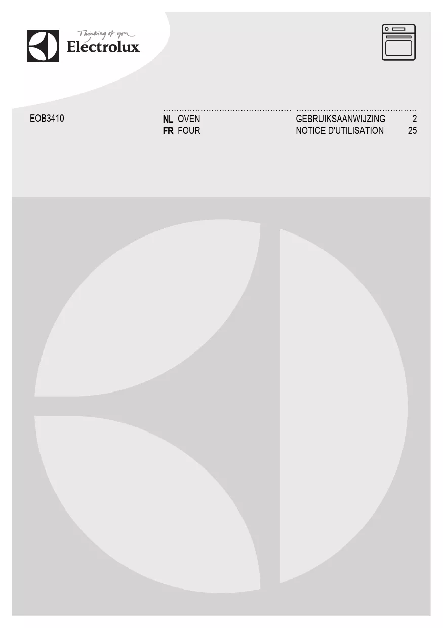 Mode d'emploi ELECTROLUX EOB3410DAX