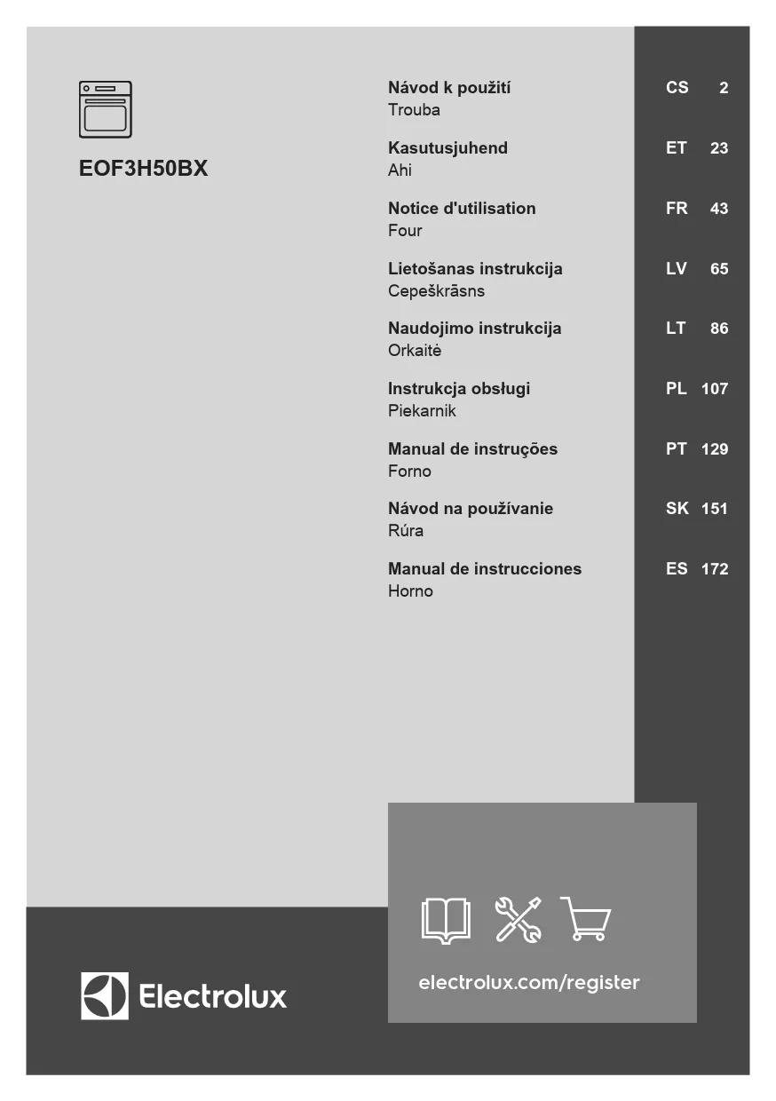 Mode d'emploi ELECTROLUX EOF3H50BX