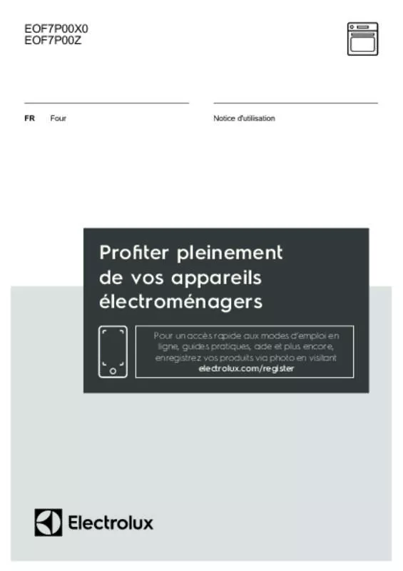 Mode d'emploi ELECTROLUX EOF7P00Z