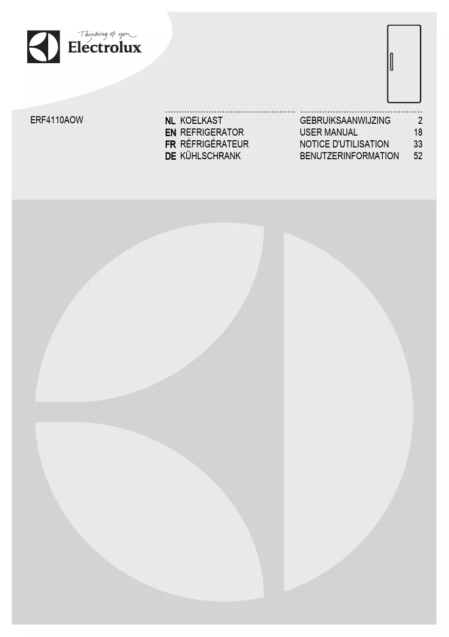 Mode d'emploi ELECTROLUX ERF4110AOW