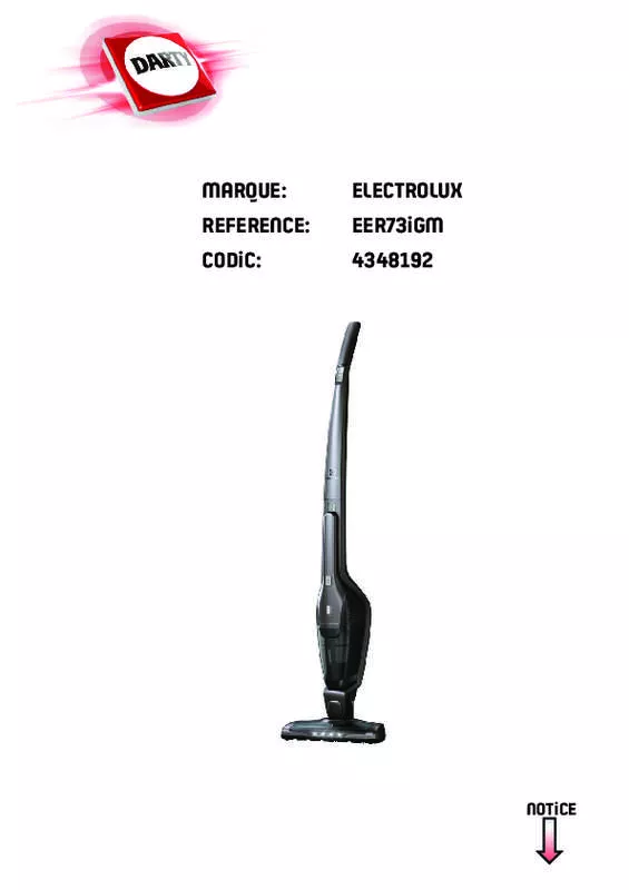 Mode d'emploi ELECTROLUX ERGORAPIDO EER73IGM