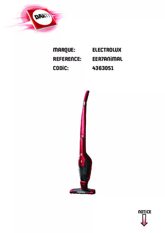 Mode d'emploi ELECTROLUX ERGORAPIDO EER7ALLRGY