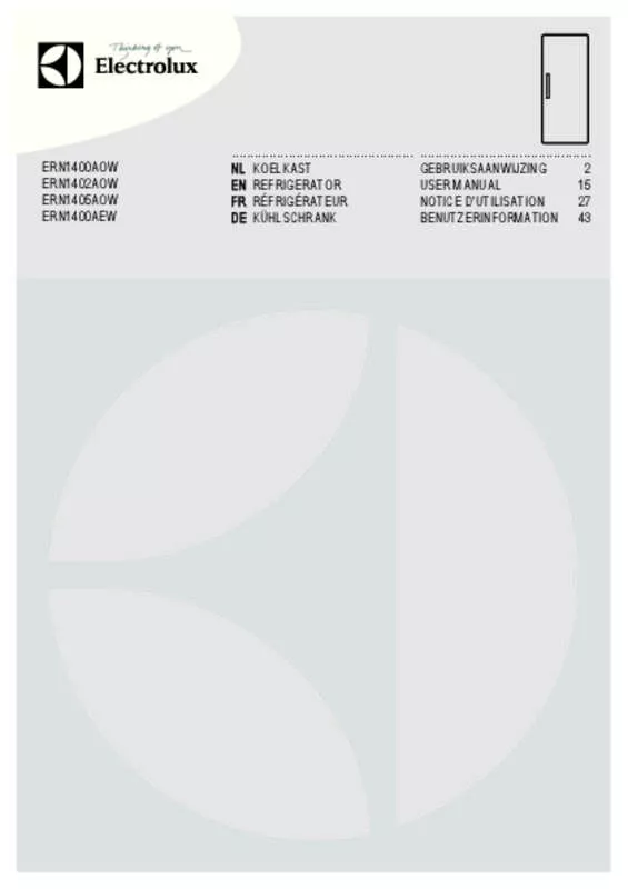 Mode d'emploi ELECTROLUX ERN1402AOW