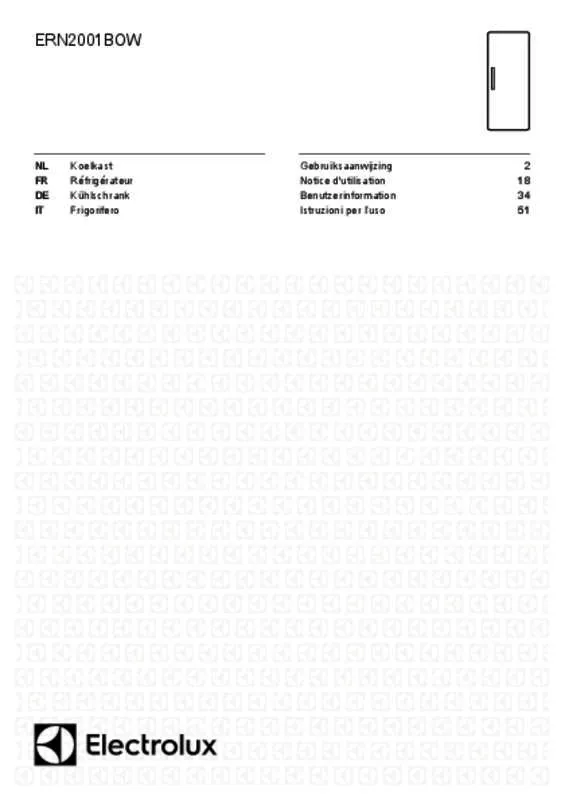 Mode d'emploi ELECTROLUX ERN2001BOW