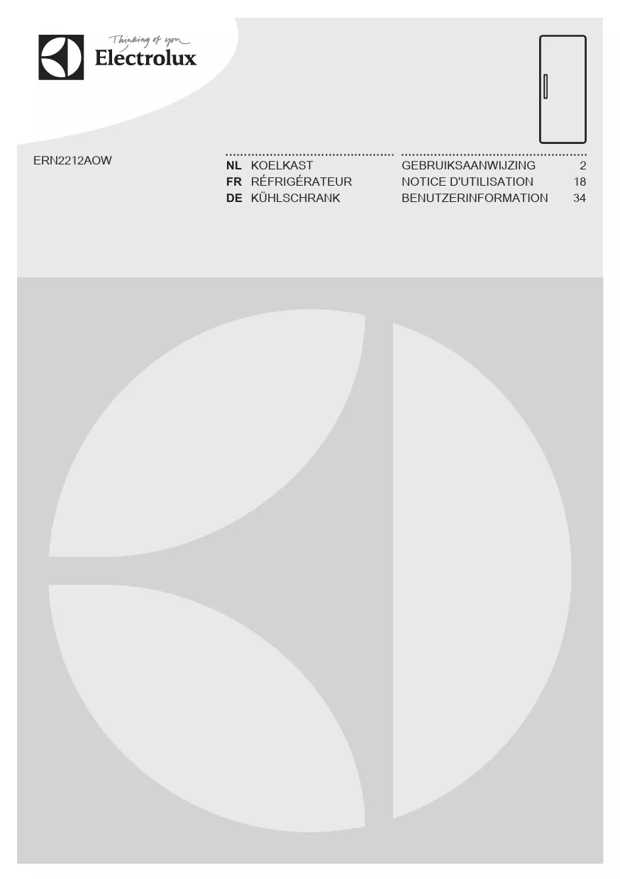 Mode d'emploi ELECTROLUX ERN2212AOW