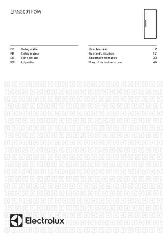 Mode d'emploi ELECTROLUX ERN3001FOW