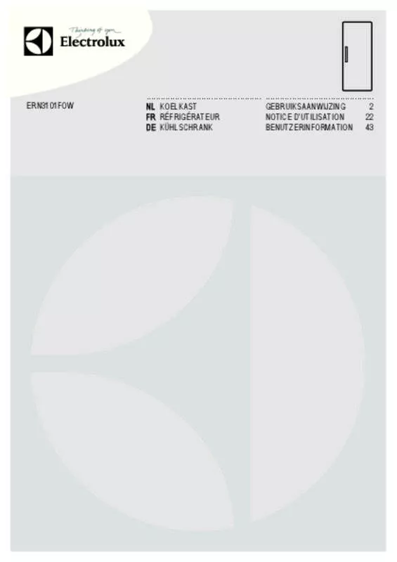 Mode d'emploi ELECTROLUX ERN3101FOW