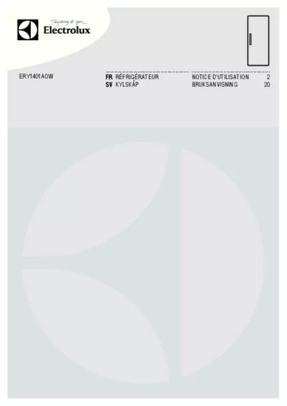 Mode d'emploi ELECTROLUX ERY1401AOW