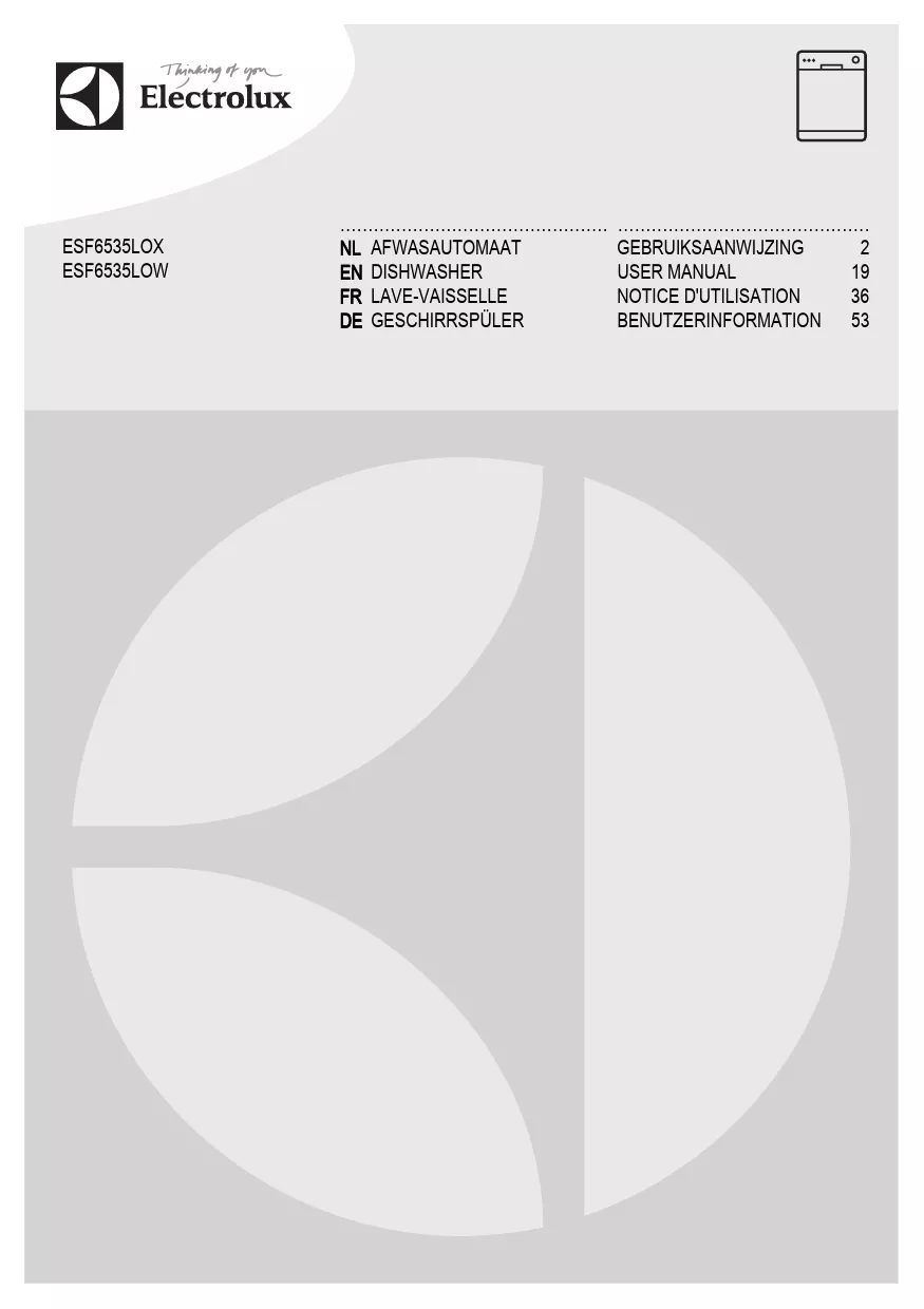 Mode d'emploi ELECTROLUX ESF6535LOX