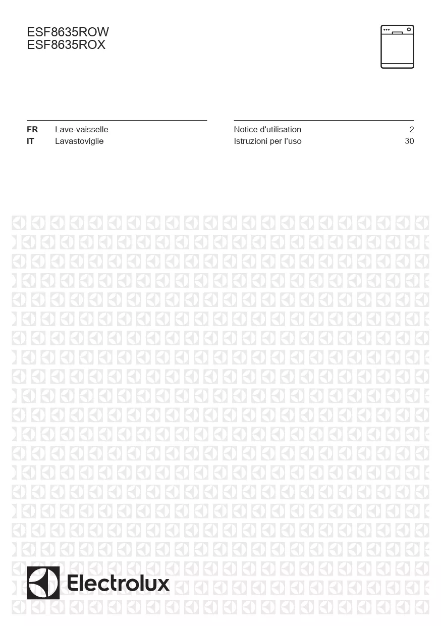 Mode d'emploi ELECTROLUX ESF8635ROX