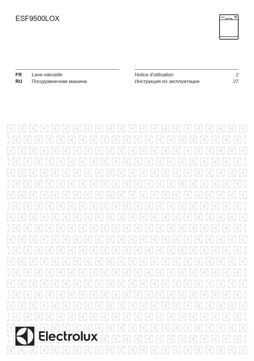 Mode d'emploi ELECTROLUX ESF9500LOX