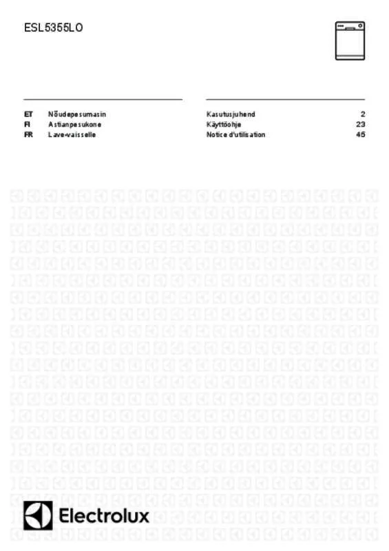 Mode d'emploi ELECTROLUX ESL 5355 LO