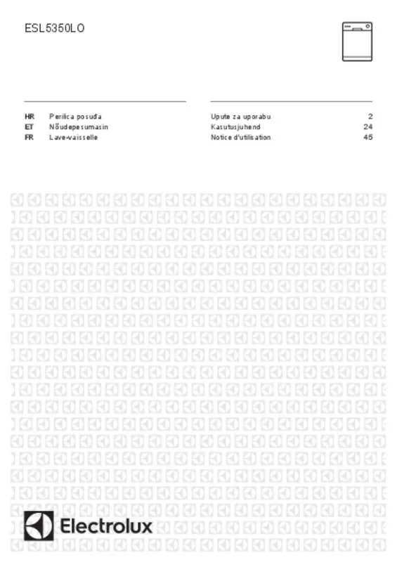 Mode d'emploi ELECTROLUX ESL5350LO