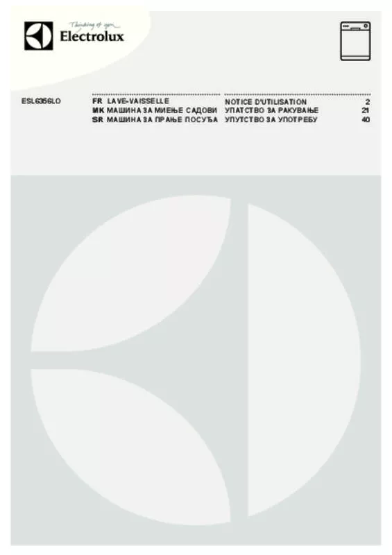 Mode d'emploi ELECTROLUX ESL6356LO