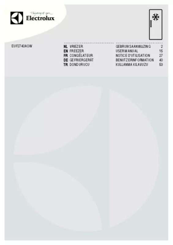 Mode d'emploi ELECTROLUX EUF2740AOW