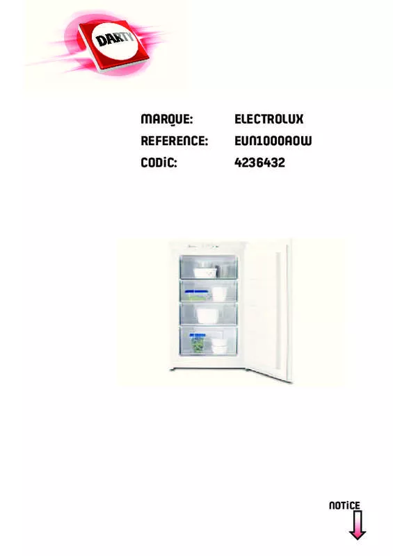 Mode d'emploi ELECTROLUX EUN1000AOW
