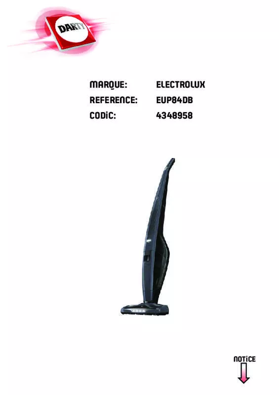 Mode d'emploi ELECTROLUX EUP84DB