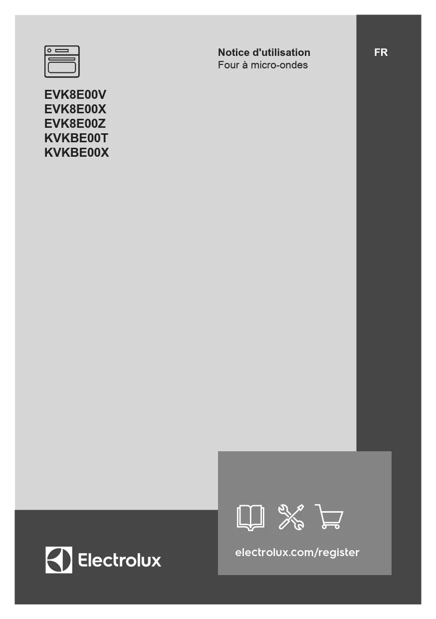 Mode d'emploi ELECTROLUX EVK8E00X