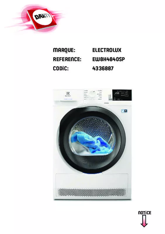 Mode d'emploi ELECTROLUX EW8H4840SP