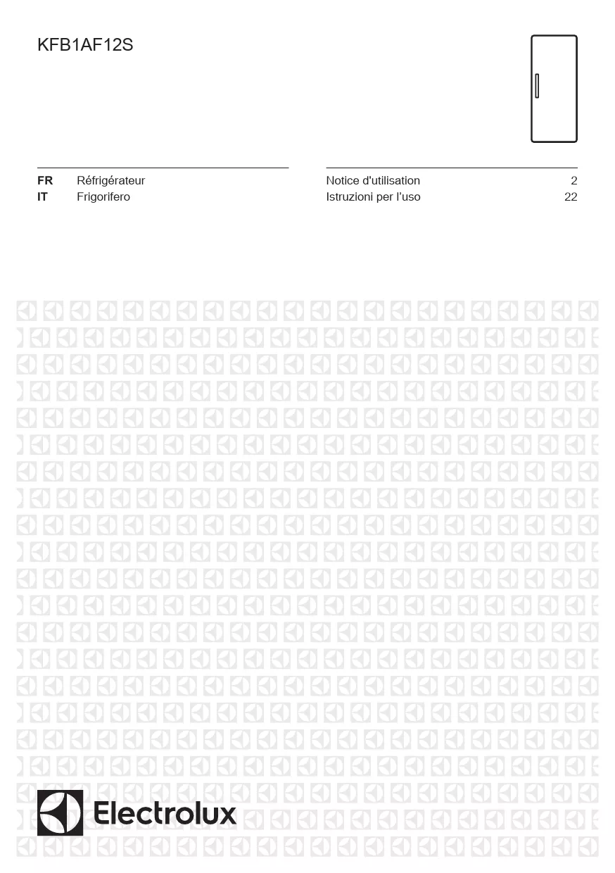 Mode d'emploi ELECTROLUX KFB1AF12S