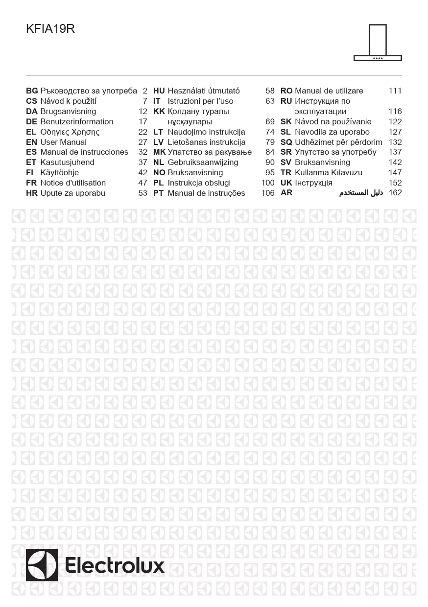 Mode d'emploi ELECTROLUX KFIA19R