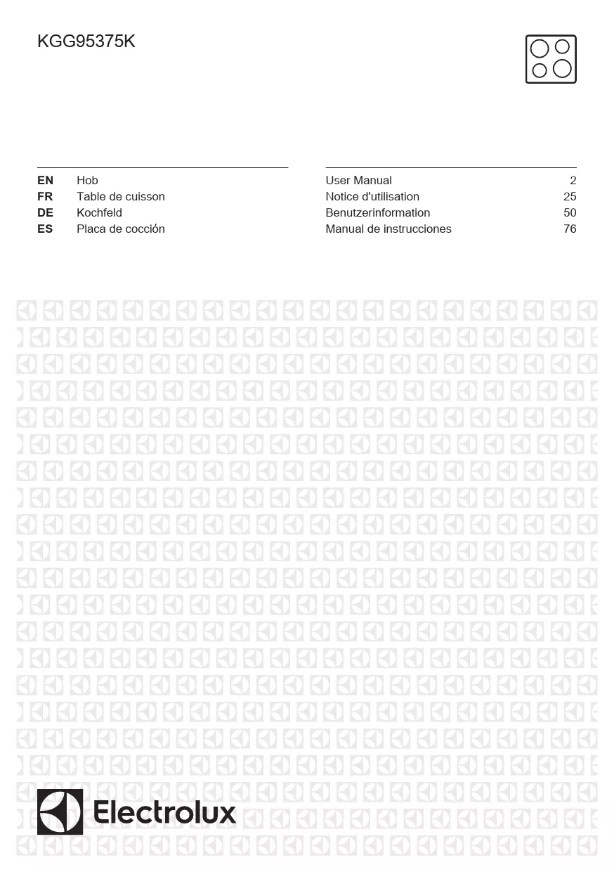 Mode d'emploi ELECTROLUX KGG95375K